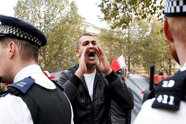 Bahraini Monarch Met with Angry Protest in London