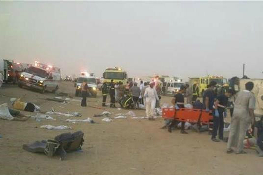 13 Umrah Pilgrims Killed in Bus Crash in Saudi Arabia