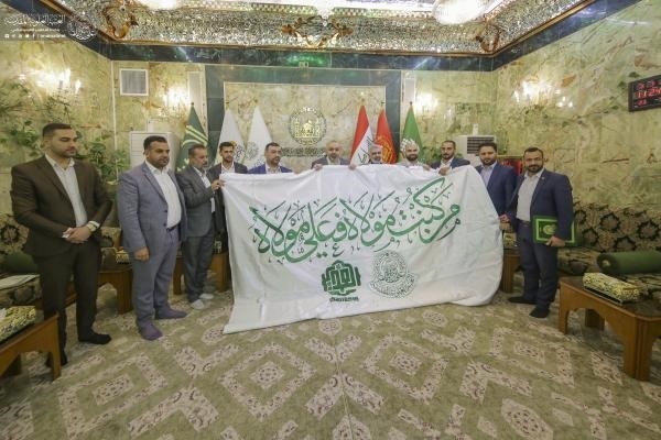 Ghadir Flag Arrives at Hazrat Abbas Holy Shrine