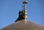 Black Flag Raised on Dome of Imam Reza Holy Shrine