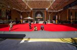 Imam Ali Shrine Covered with Red Carpets Ahead of Ashura