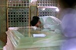 Leader Attends Ritual of Dusting Imam Reza Holy Shrine