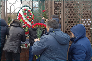 ادای احترام شیعیان بلاروس به سردار آسمانی + عکس