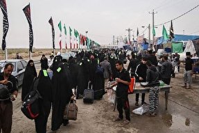 خدمت‌رسانی به زائران اربعین در بقعه امام‌زاده جعفر(ع) گچساران