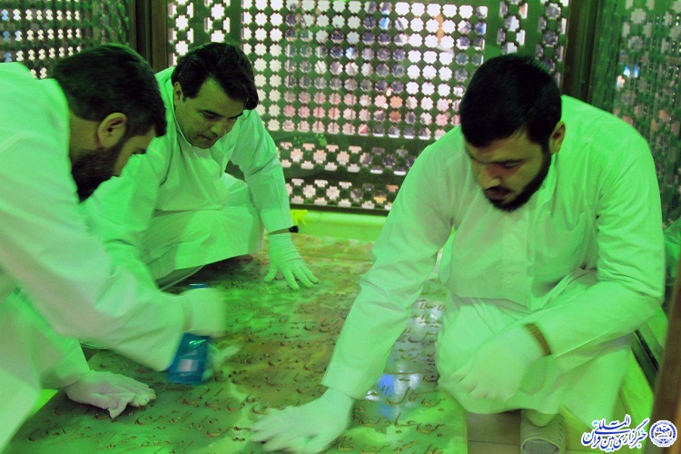 پوششی// آرامگاه شهيد مدرس در كاشمر غبارروبی شد&zwnj;