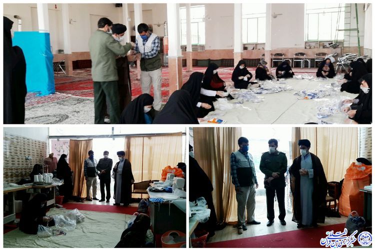 تولید 40 هزار ماسک توسط گروههای مردمی و بسیج خوشاب