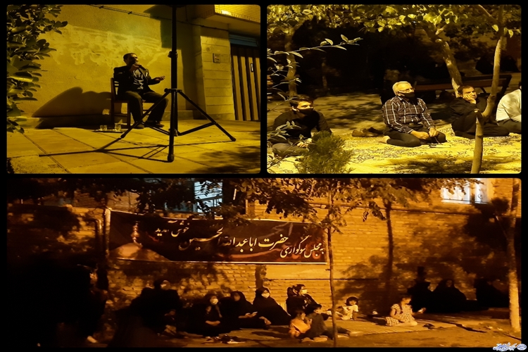 روضه خوانی شبانه در کوچه های سبزوار