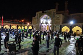مراسم عزاداری شب سوم محرم در مسجد جامع زنجان