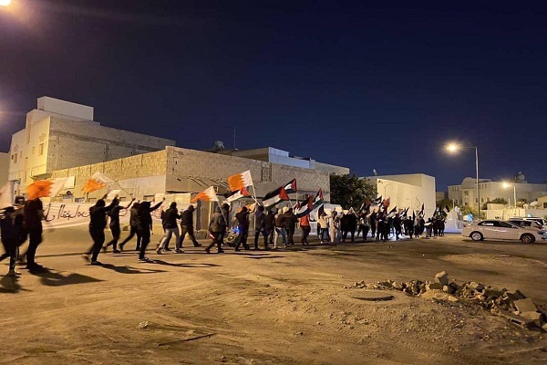 تظاهرات بحرينی‌ها در حمایت از آرمان فلسطین + فیلم