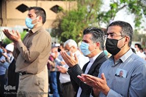 عکس | اقامه نماز عید فطر در اهواز