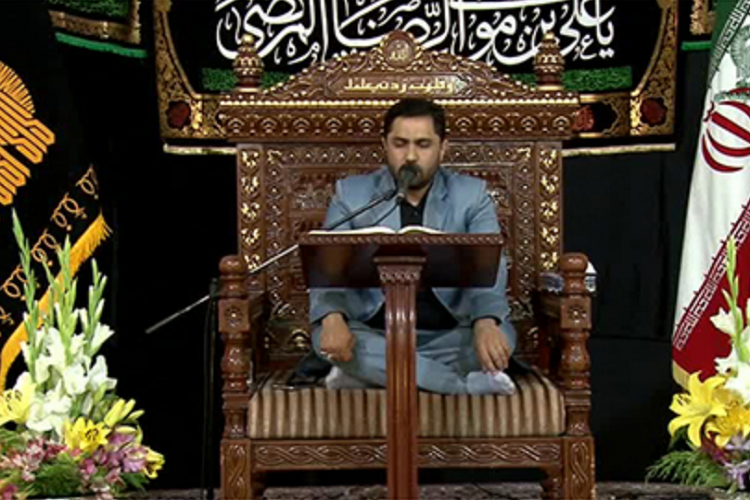 تلاوت&zwnj; جلیل اشرفی در آیین خطبه&zwnj;خوانی حرم رضوی