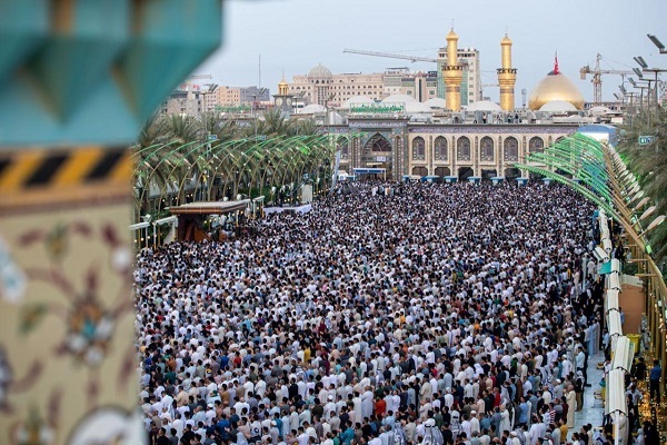 اقامه نماز عید فطر در بین الحرمین پس از دو سال وقفه + عکس