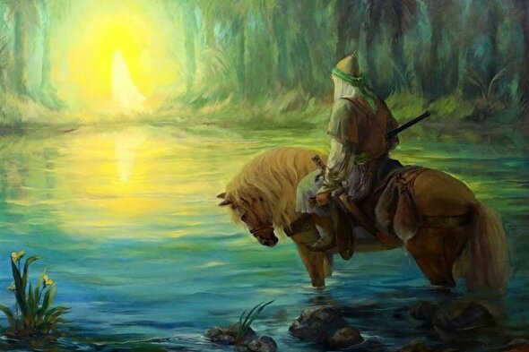 صوت | آب روشن شد و عکـس قـمر افتاد در آب