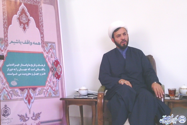 حجت‌الاسلام جعفر مهدوی‌خواه، رییس اداره اوقاف امور خیریه سبزوار