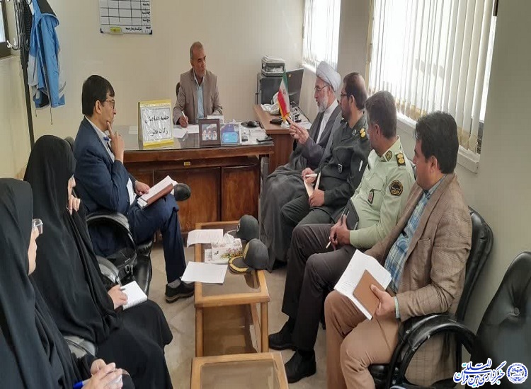 رمضانعلی عبداللهی، سرپرست کمیته امداد امام خمینی(ره) خلیل‌آباد در جلسه شورای زکات شهرستان