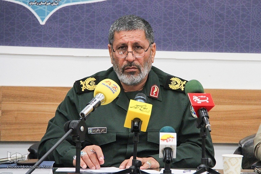 سردار سرتیپ دوم پاسدار حسینعلی یوسفعلی‌زاده مدیرکل حفظ آثار و نشر ارزش‌های دفاع مقدس خراسان رضوی