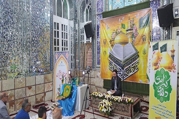 تصاویری از محفل قرآنی در دو امامزاده کرج  + صوت تلاوت