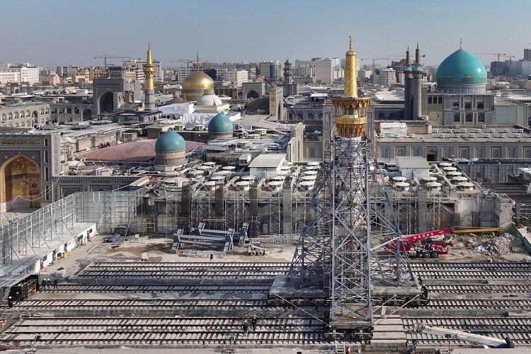 جابه‌جایی گلدسته صحن جمهوری اسلامی