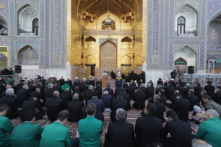 آیین بزرگداشت نهمین سالگرد ارتحال آیت‌الله واعظ طبسی در حرم رضوی برگزار شد