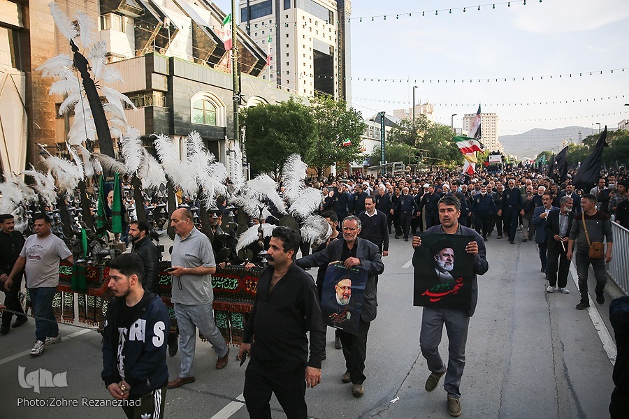 تشییع پیکر رئیس جمهور