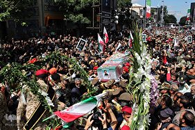 تشییع و بدرقه شهید بهروز قدیمی در زنجان‌