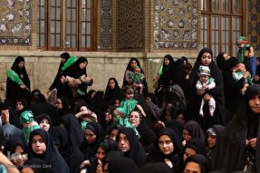 سوگواره شیرخوارگان حسینی در حرم مطهر رضوی