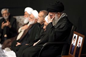 مراسم عزاداری شام غریبان با حضور رهبر معظم انقلاب