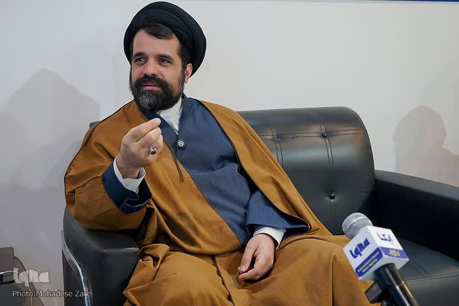 حجت‌الاسلام والمسلمین سیدمهدی روحبخش، مدیر خانه فناوری‌های فرهنگی شهید هاشمی‌نژاد وابسته به دفتر تبلیغات حوزه علمیه قم