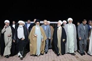 آیت‌الله اعرافی، مدیر حوزه‌های علمیه کشور، وارد بندرعباس شد