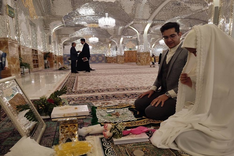 مراسم عقد حرم رضوی