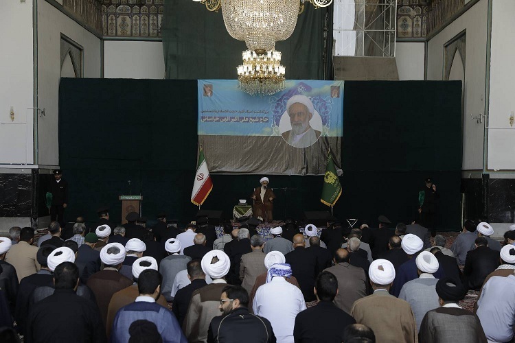 آیین بزرگداشت مرحوم حجت‌الاسلام اکبر الهی خراسانی در حرم رضوی برگزار شد