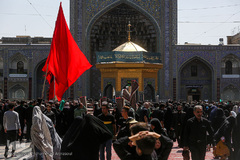 مراسم عزاداری تاسوعا حسینی در حرم مطهر رضوی
