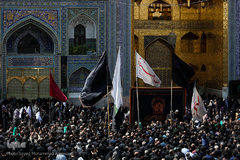 مراسم عزاداری تاسوعا حسینی در حرم مطهر رضوی