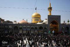 مراسم عزاداری تاسوعا حسینی در حرم مطهر رضوی