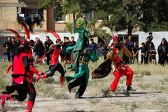 مراسم شبیه خوانی در شهرک عرب‌ها - مشهد 