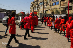 مراسم شبیه خوانی در شهرک عرب‌ها - مشهد 