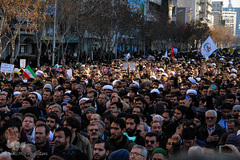 راهپیمایی مردم مشهد در پی شهادت سردار 