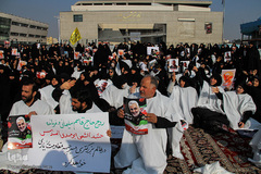 تجمع مردم مشهد در پی شهادت سردار سپهبد قاسم سلیمانی