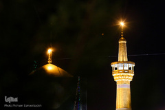 حال و هوای حرم مطهر رضوی در شب میلاد حضرت رسول اکرم(ص) و امام جعفر صادق(ع)
