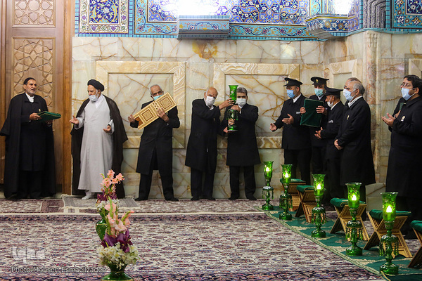 آیین سنتی «صفه» در حرم مطهر رضوی
