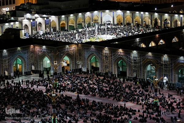 مراسم احیاء شب نوزدهم ماه رمضان در حرم مطهر رضوی
