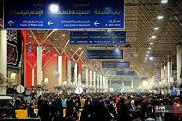 په علوي مقدس حرم کې د حسینی عزادارانو ځوږ او ولوله  او پرتم